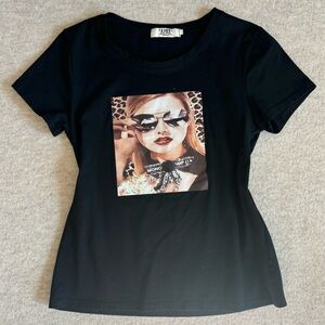 AGY Black Graphic T-Shirt